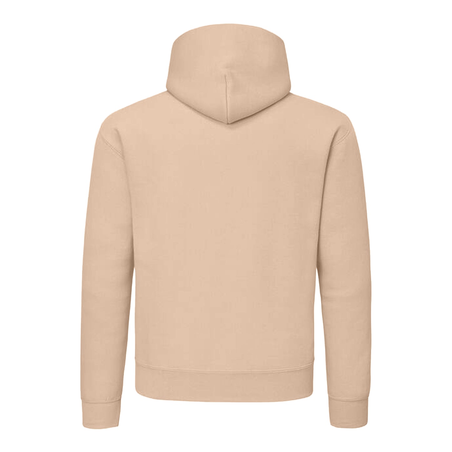 Desert Sand - Back - Fruit of the Loom Mens Supercotton Cotton Hoodie