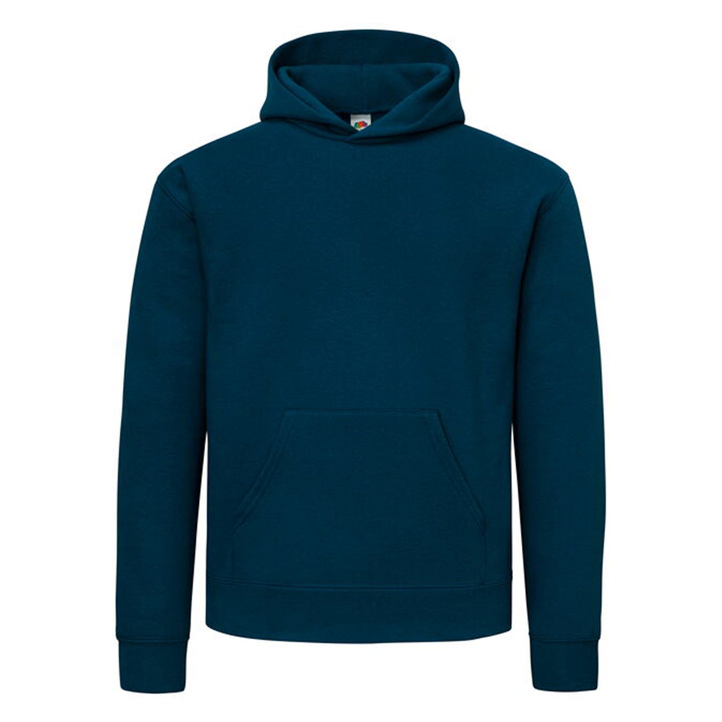 Mountain Blue - Front - Fruit of the Loom Mens Supercotton Cotton Hoodie