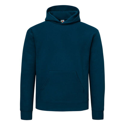 Mountain Blue - Front - Fruit of the Loom Mens Supercotton Cotton Hoodie