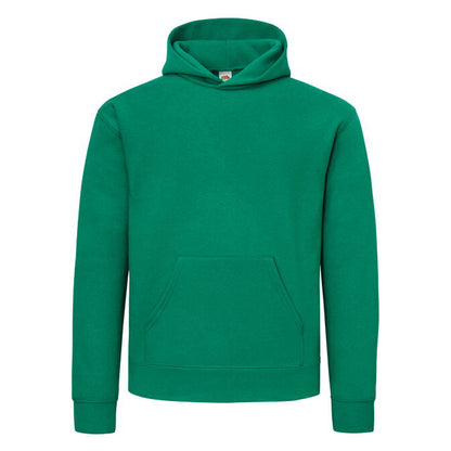 College Green - Front - Fruit of the Loom Mens Supercotton Cotton Hoodie