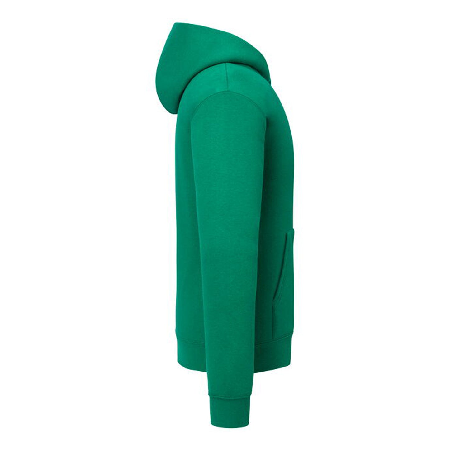 College Green - Side - Fruit of the Loom Mens Supercotton Cotton Hoodie