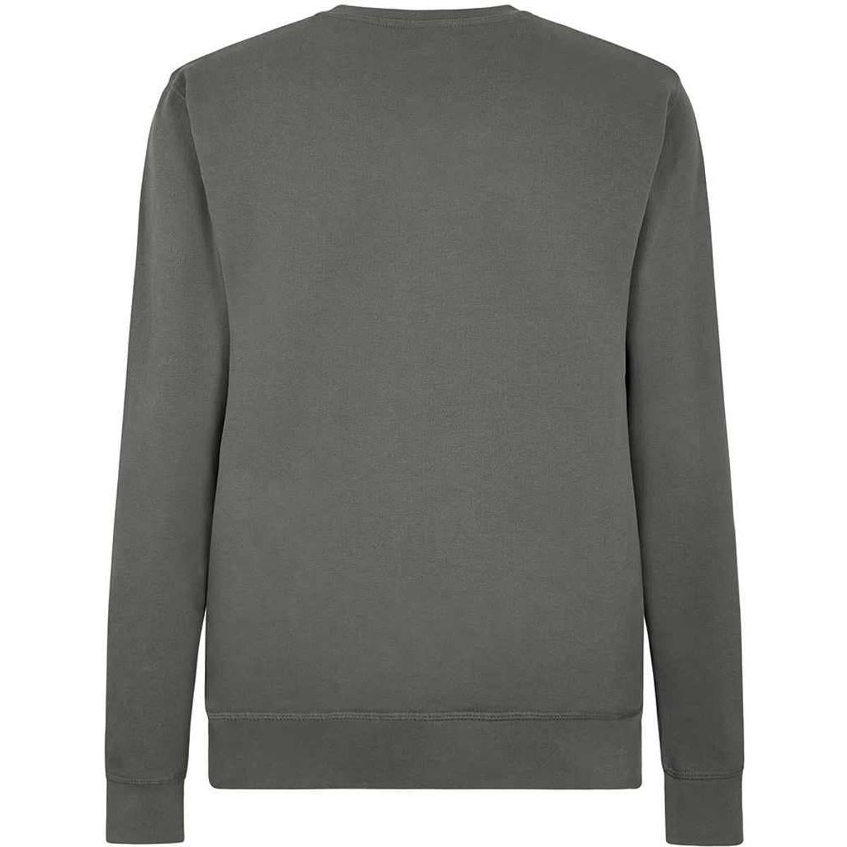 Dark Grey - Back - Kustom Kit Mens Piqué Regular Sweatshirt