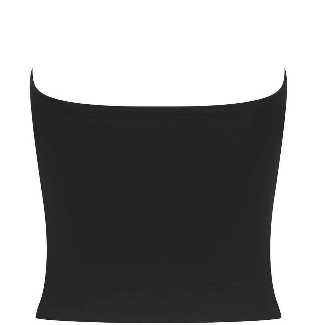 Black - Back - SF Womens-Ladies Bandeau Top