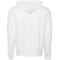 DTG White - Back - Bella + Canvas Unisex Adult Polycotton Full Zip Hoodie