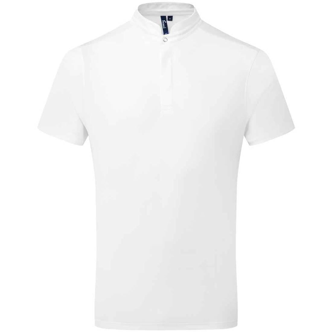 White - Front - Premier Mens Essential Coolchecker Short-Sleeved Chef Shirt