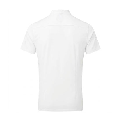 White - Back - Premier Mens Essential Coolchecker Short-Sleeved Chef Shirt