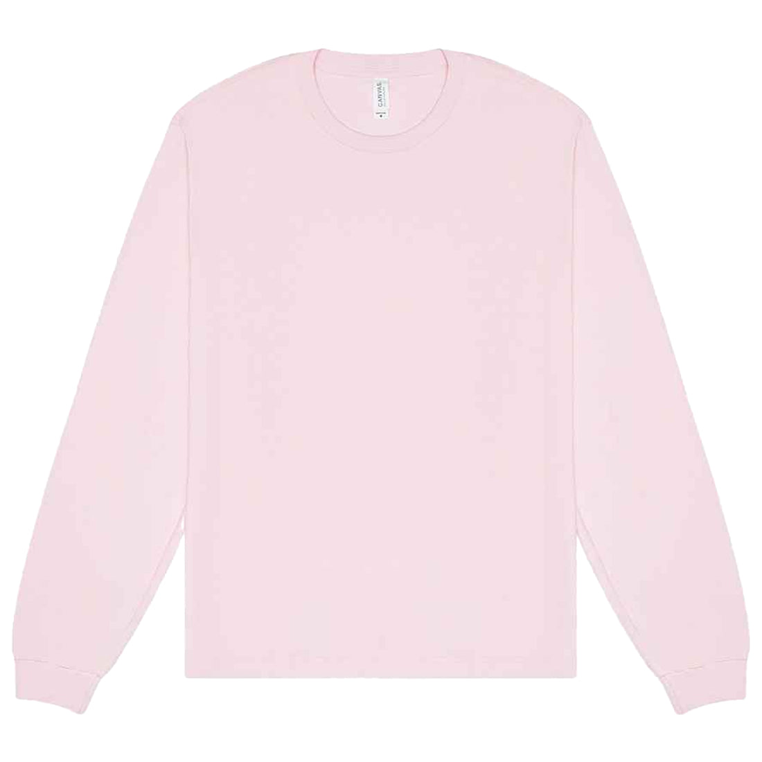 Soft Pink - Front - Bella + Canvas Unisex Adult Heavyweight Long-Sleeved T-Shirt