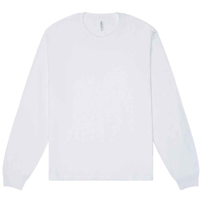 White - Front - Bella + Canvas Unisex Adult Heavyweight Long-Sleeved T-Shirt
