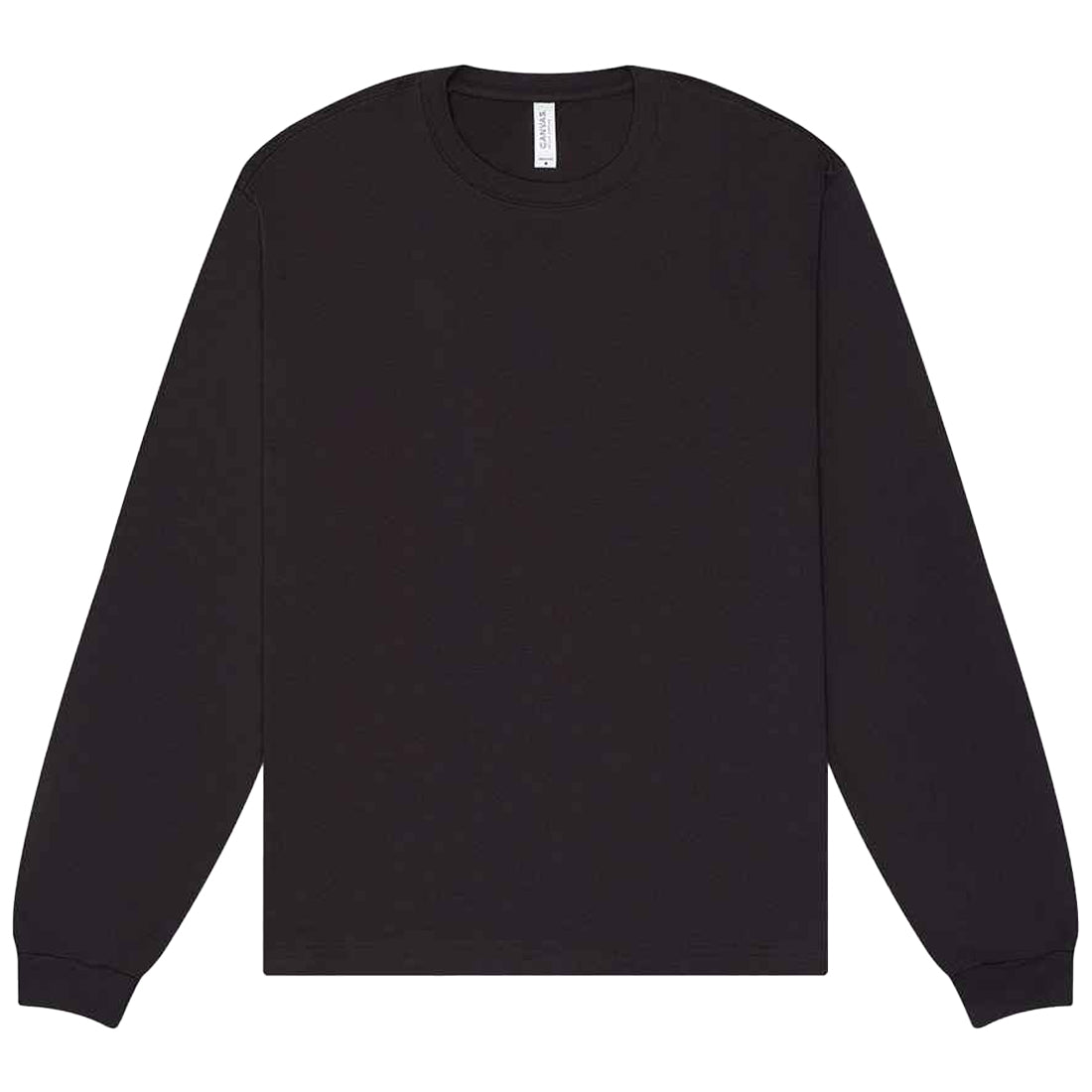 Dark Grey - Front - Bella + Canvas Unisex Adult Heavyweight Long-Sleeved T-Shirt