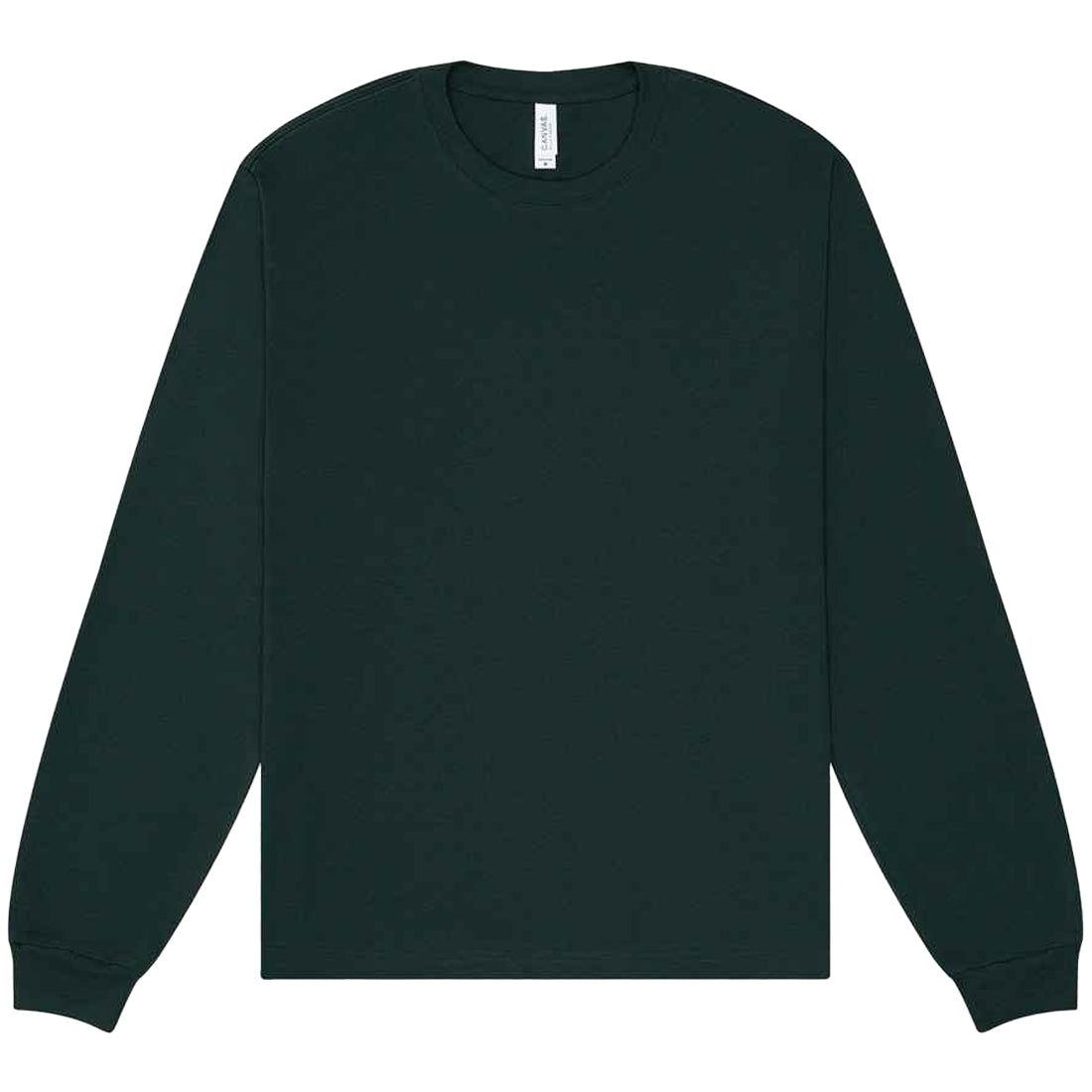 Forest Green - Front - Bella + Canvas Unisex Adult Heavyweight Long-Sleeved T-Shirt