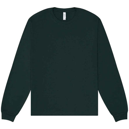 Forest Green - Front - Bella + Canvas Unisex Adult Heavyweight Long-Sleeved T-Shirt