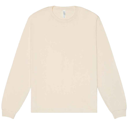 Natural - Front - Bella + Canvas Unisex Adult Heavyweight Long-Sleeved T-Shirt