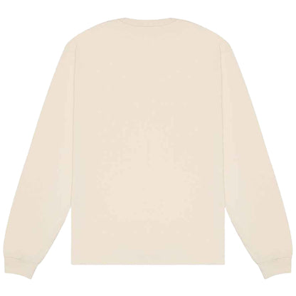 Natural - Back - Bella + Canvas Unisex Adult Heavyweight Long-Sleeved T-Shirt