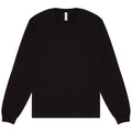 Black - Front - Bella + Canvas Unisex Adult Heavyweight Long-Sleeved T-Shirt