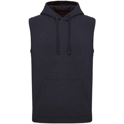 Navy - Front - Proact Unisex Adult Sleeveless Hoodie