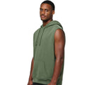 Sporty Khaki - Back - Proact Unisex Adult Sleeveless Hoodie
