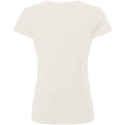 Natural - Back - Russell Womens-Ladies Authentic Ringspun Cotton Classic T-Shirt