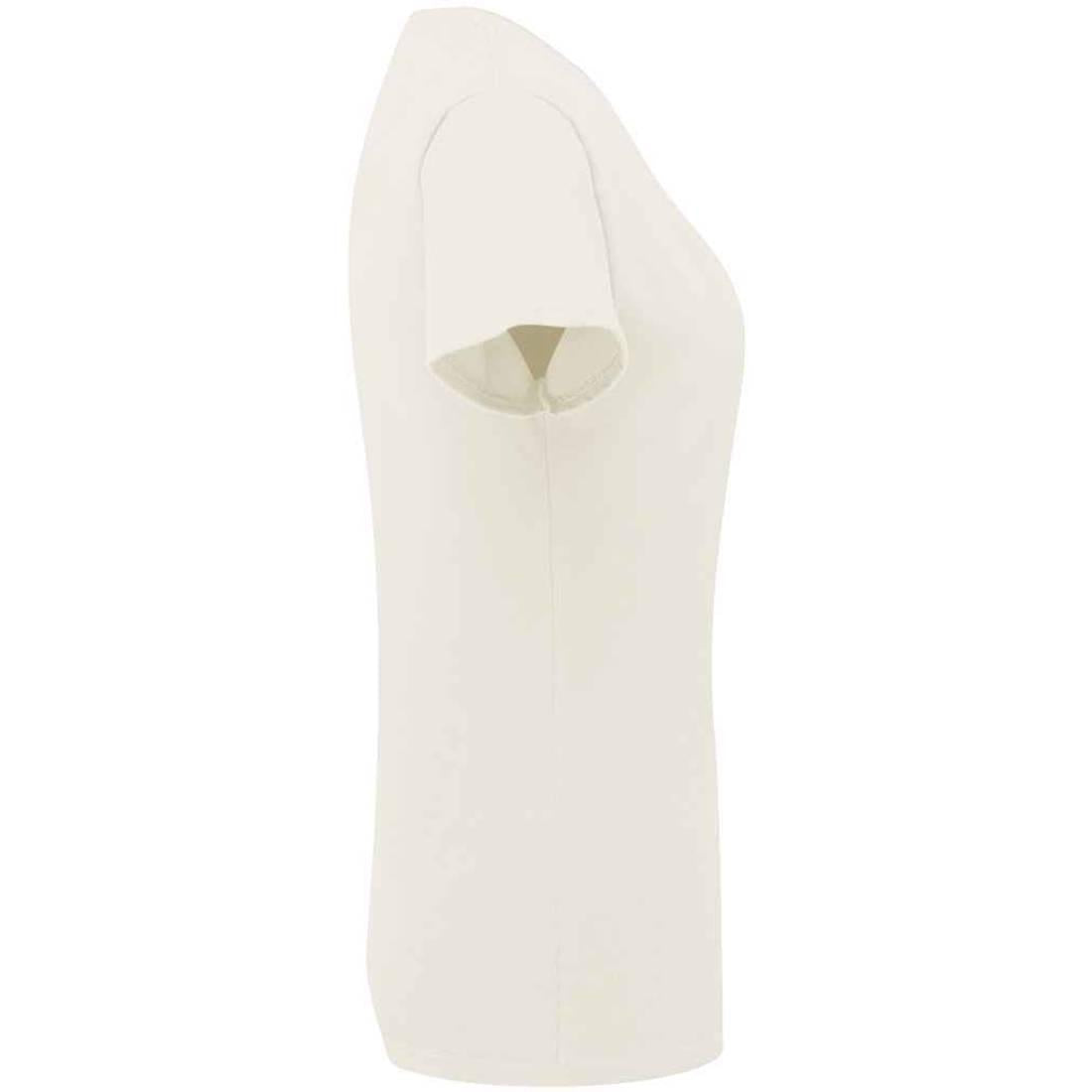 Natural - Side - Russell Womens-Ladies Authentic Ringspun Cotton Classic T-Shirt