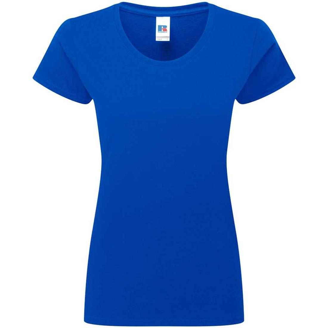 Bright Royal - Front - Russell Womens-Ladies Authentic Ringspun Cotton Classic T-Shirt