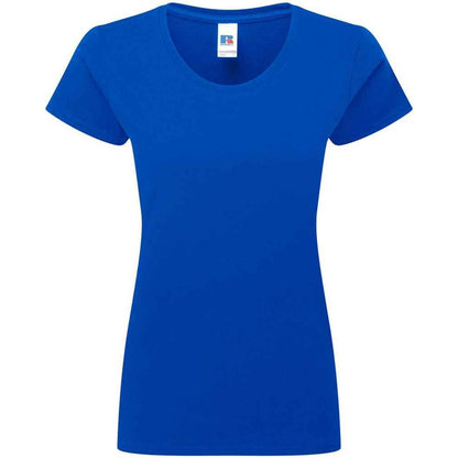 Bright Royal - Front - Russell Womens-Ladies Authentic Ringspun Cotton Classic T-Shirt