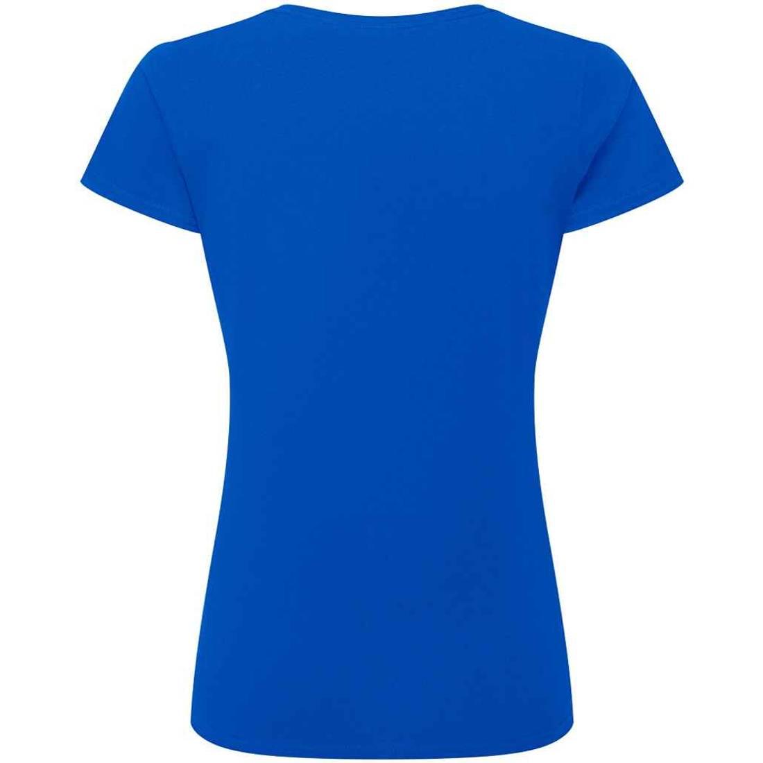 Bright Royal - Back - Russell Womens-Ladies Authentic Ringspun Cotton Classic T-Shirt