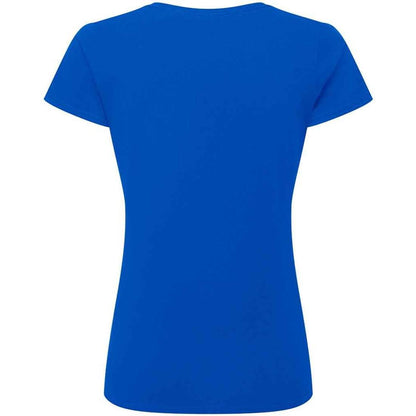 Bright Royal - Back - Russell Womens-Ladies Authentic Ringspun Cotton Classic T-Shirt