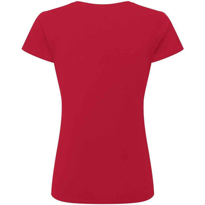 Classic Red - Back - Russell Womens-Ladies Authentic Ringspun Cotton Classic T-Shirt