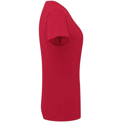 Classic Red - Side - Russell Womens-Ladies Authentic Ringspun Cotton Classic T-Shirt