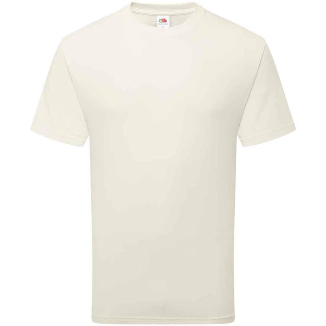 Natural - Front - Fruit of the Loom Unisex Adult Cotton T-Shirt