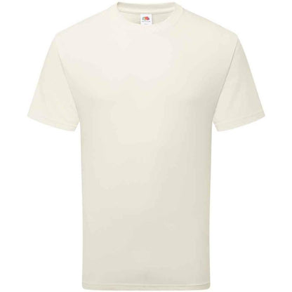 Natural - Front - Fruit of the Loom Unisex Adult Cotton T-Shirt