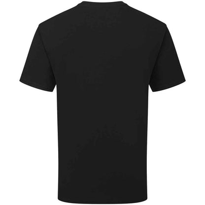 Black - Back - Fruit of the Loom Unisex Adult Cotton T-Shirt