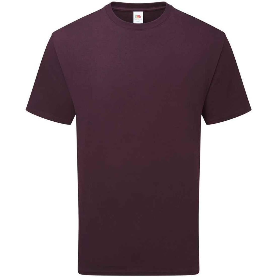 Dark Plum - Front - Fruit of the Loom Unisex Adult Cotton T-Shirt