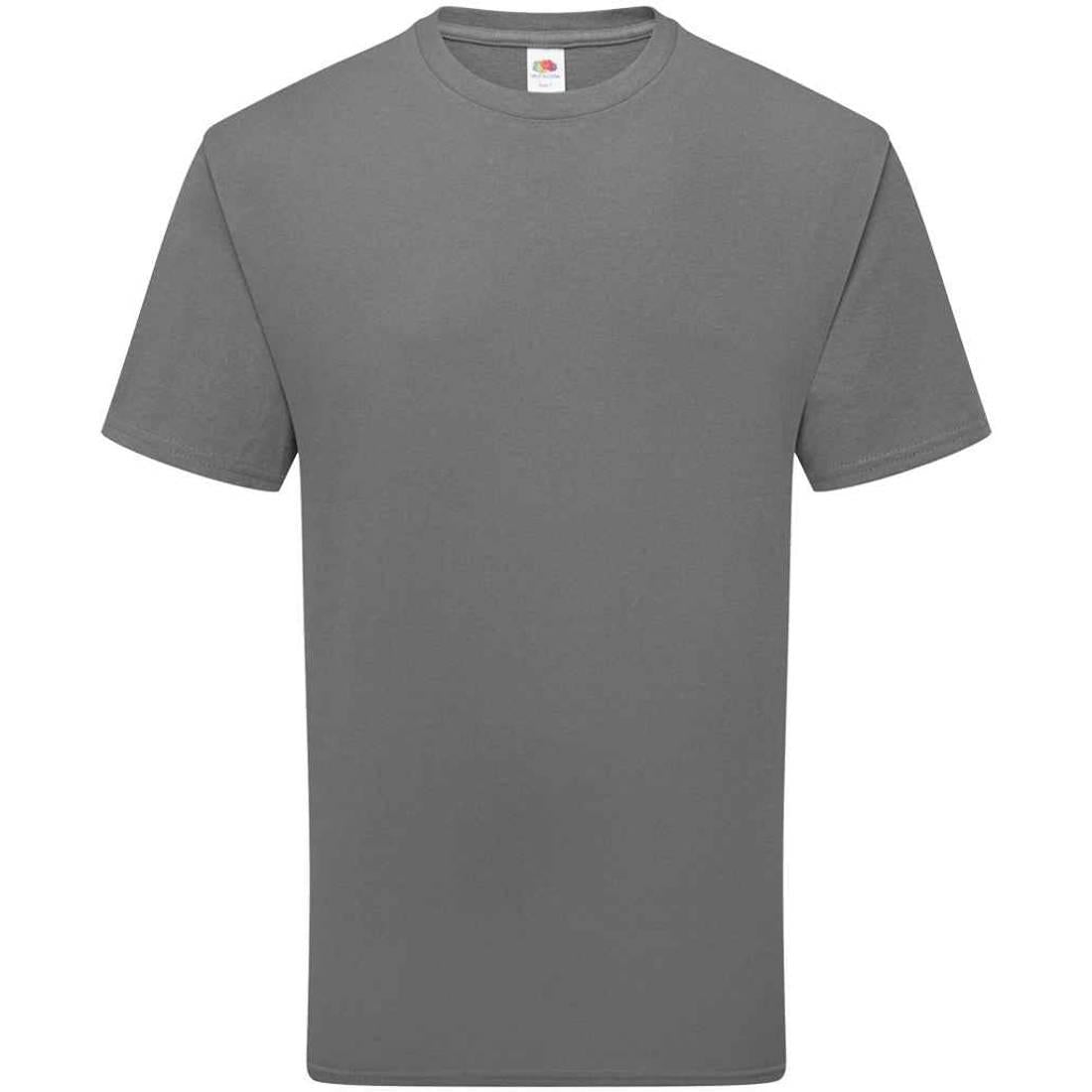 Light Graphite - Front - Fruit of the Loom Unisex Adult Cotton T-Shirt