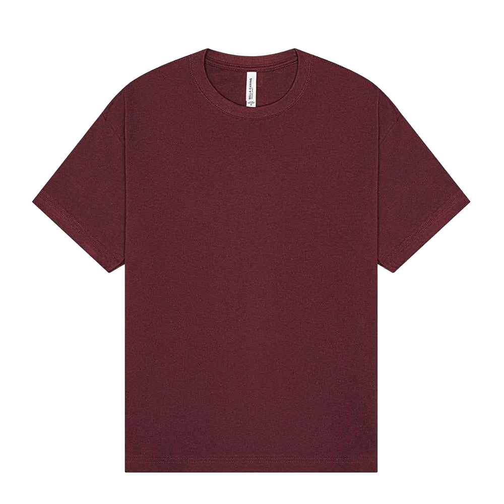Maroon - Front - Bella + Canvas Unisex Adult Heavyweight Boxy T-Shirt