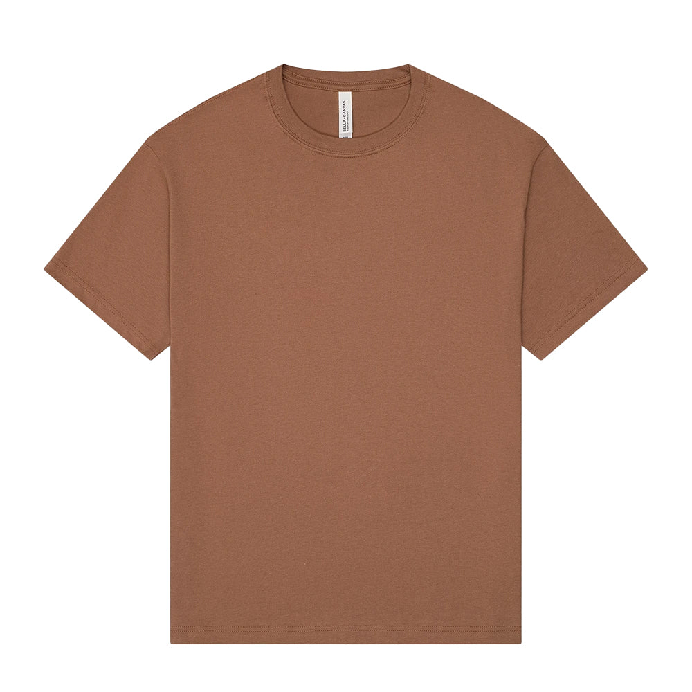 Vintage-Brown - Front - Bella + Canvas Unisex Adult Heavyweight Boxy T-Shirt