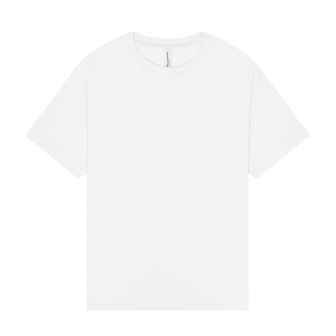 White - Front - Bella + Canvas Unisex Adult Heavyweight Boxy T-Shirt