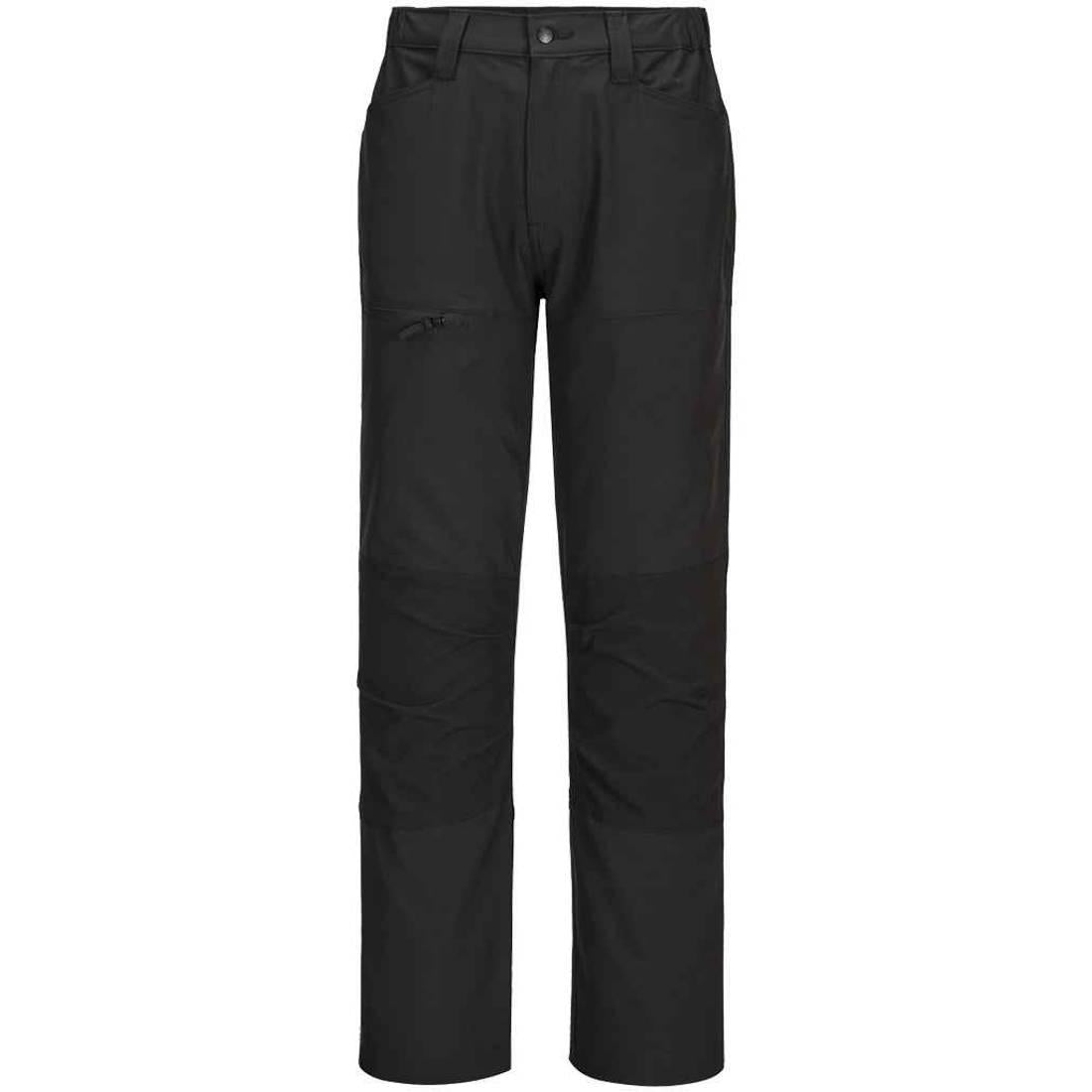 Black - Front - Portwest Unisex Adult Eco Active Stretch Work Trousers