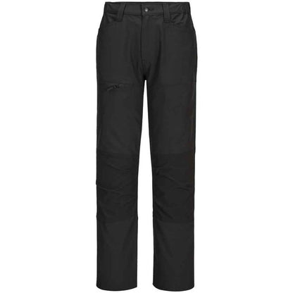 Black - Front - Portwest Unisex Adult Eco Active Stretch Work Trousers