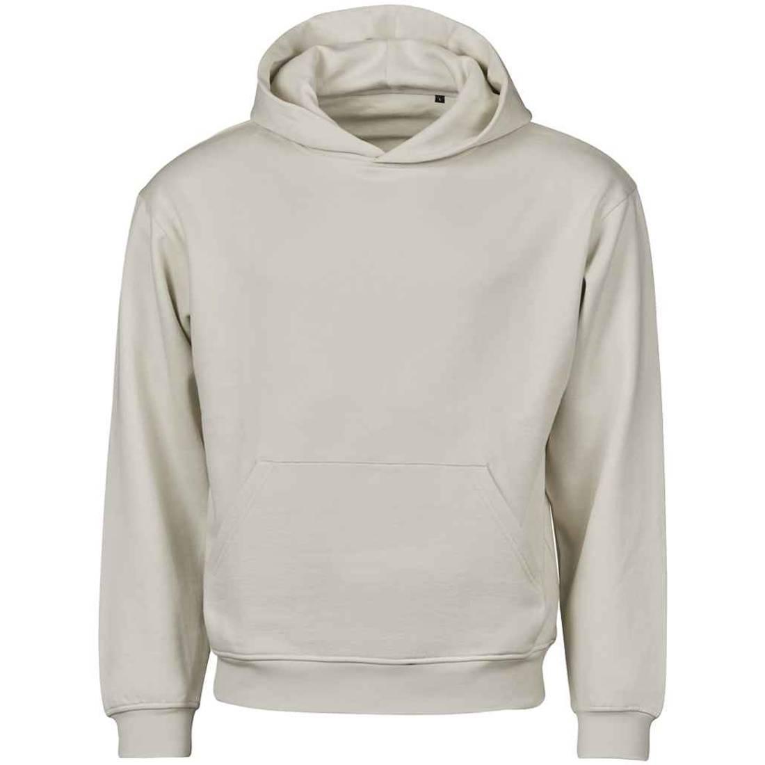 Cement - Front - Tee Jays Mens Urban Heavyweight Heavy Loose Fit Hoodie