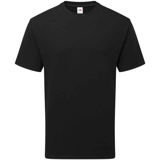 Black - Front - Fruit of the Loom Unisex Adult Cotton T-Shirt