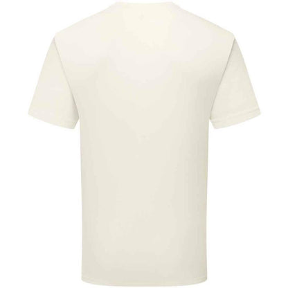 Natural - Back - Fruit of the Loom Unisex Adult Cotton T-Shirt
