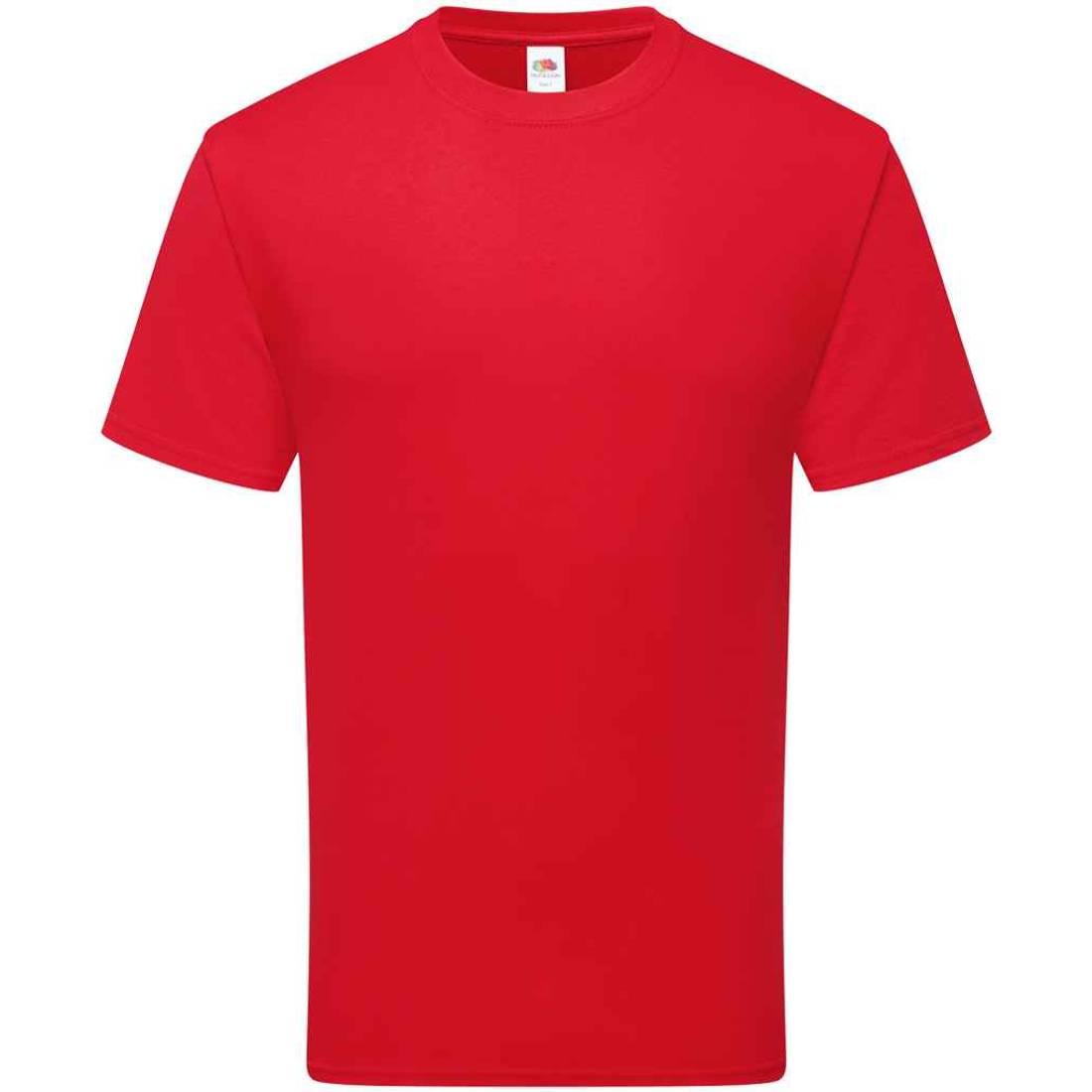 Red - Front - Fruit of the Loom Unisex Adult Cotton T-Shirt