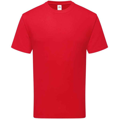 Red - Front - Fruit of the Loom Unisex Adult Cotton T-Shirt
