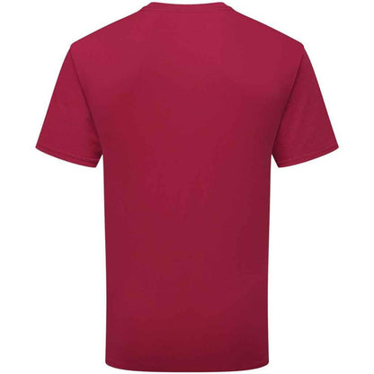 Cranberry - Back - Fruit of the Loom Unisex Adult Cotton T-Shirt