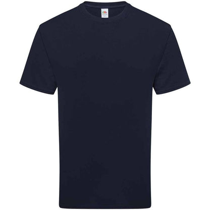 Deep Navy - Front - Fruit of the Loom Unisex Adult Cotton T-Shirt