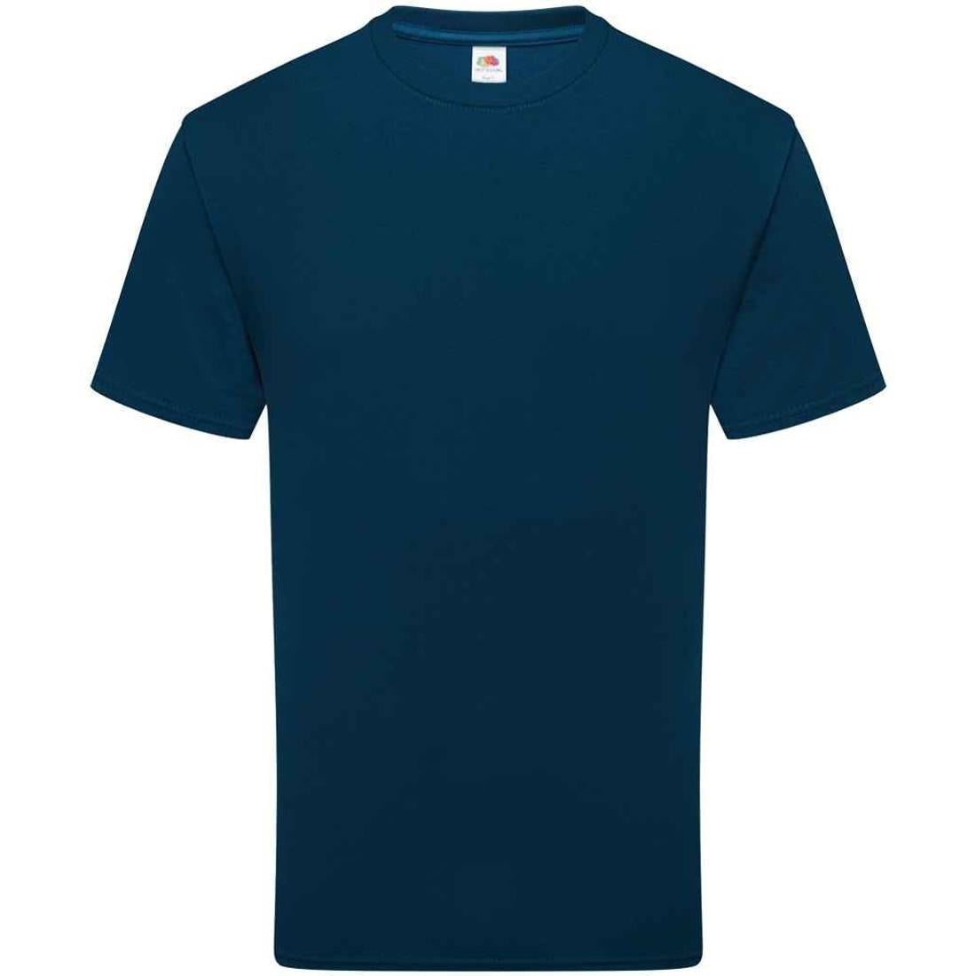 Mountain Blue - Front - Fruit of the Loom Unisex Adult Cotton T-Shirt