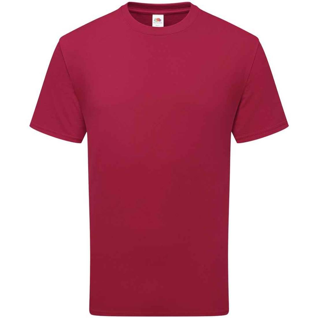 Cranberry - Front - Fruit of the Loom Unisex Adult Cotton T-Shirt