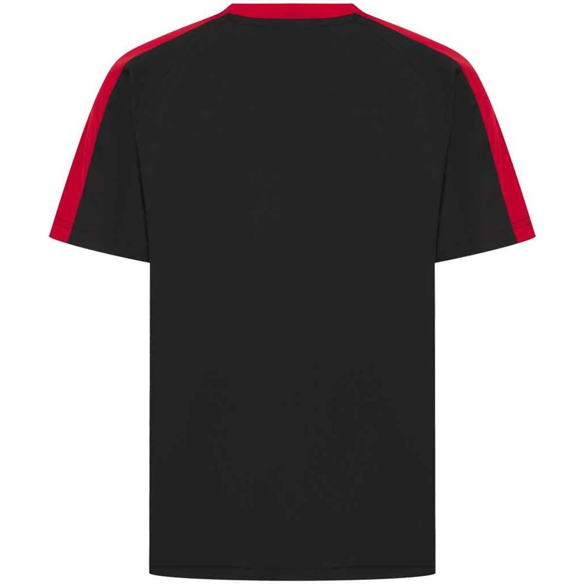 Black-Red - Back - Finden & Hales Childrens-Kids T-Shirt