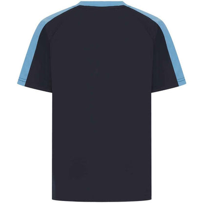 Navy-Sky Blue - Back - Finden & Hales Childrens-Kids T-Shirt