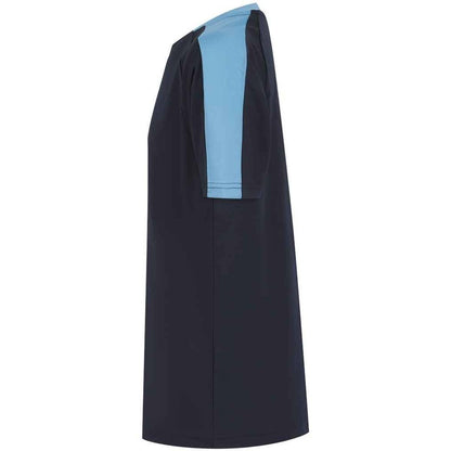 Navy-Sky Blue - Side - Finden & Hales Childrens-Kids T-Shirt